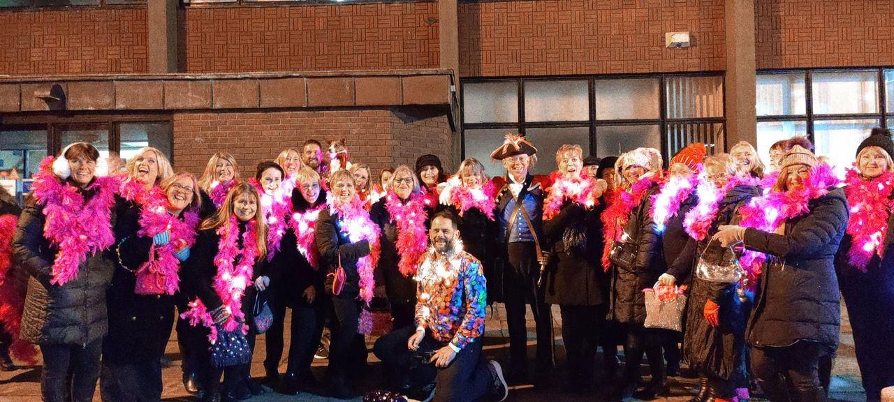 Singing at Chester light switch on